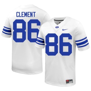 Cole Clement 2026 College Football White #86 Men's Go Cougars Jerseys 487333-122