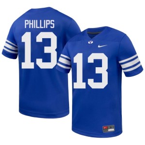 Jojo Phillips Royal Go Cougars 2026-27 #13 Mens College Football Jersey 949794-670