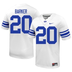 Max Barker The Cougars White #20 Men College Football Limited Jerseys 892118-945