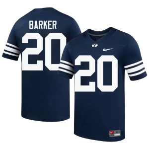 Max Barker #20 Men's College Football Navy University Cougs Jerseys 308255-472