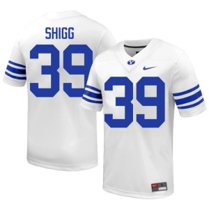Seth Shigg College Football Men's University White #39 The Y Jerseys 807874-220