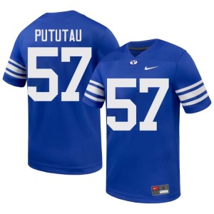 Talitu'i Pututau Men Royal College Football #57 Go Cougars High School Jerseys 869424-180