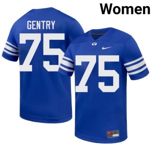 Andrew Gentry Womens #75 Royal BYU Cougs 2026 College Football Jersey 295199-108