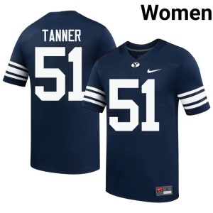 Gage Tanner Women #51 Navy College Football Cougs Stitched Jersey 567434-487