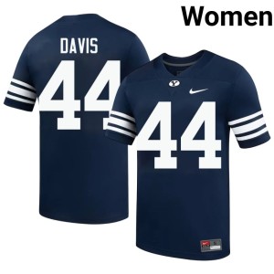 Josh Davis Limited The Y College Football Women's #44 Navy Jerseys 877775-636