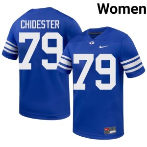 Kaden Chidester Womens College Football #79 University Go Cougars Royal Jersey 878891-507