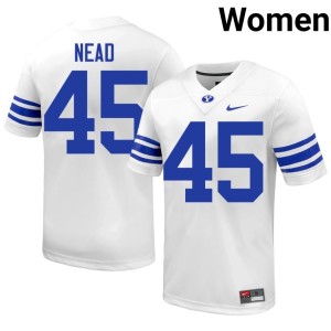 Keayen Nead #45 Cougar Nation College Football White 2026-27 Women's Jerseys 602197-138