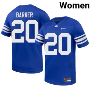 Max Barker University College Football The Y Royal #20 Womens Jersey 593686-801