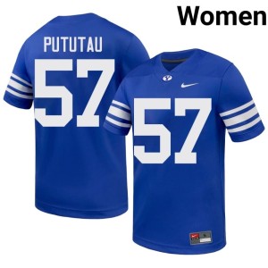 Talitu'i Pututau NCAA Royal Women College Football The Y #57 Jersey 257745-207