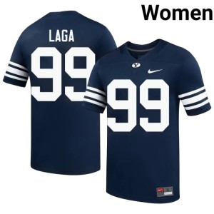 Brody Laga College Football Navy Cougs #99 2026-27 Womens Jerseys 401181-505