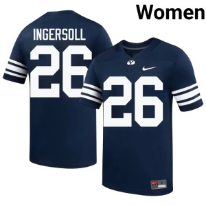 Fisher Ingersoll Women 2026 #26 Navy Cougars College Football Jerseys 758832-639
