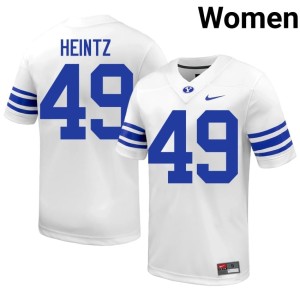 Rayden Heintz College Football White Women's #49 Cougs University Jersey 767326-908