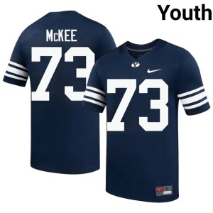Caden McKee Navy #73 Official Cougs College Football Youth Jerseys 730161-995