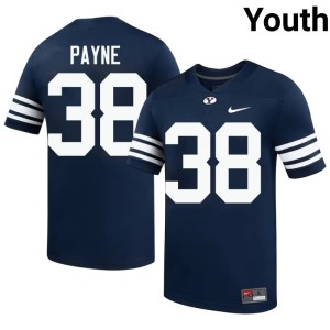 Logan Payne Go Cougars University College Football Navy Youth #38 Jerseys 764029-356