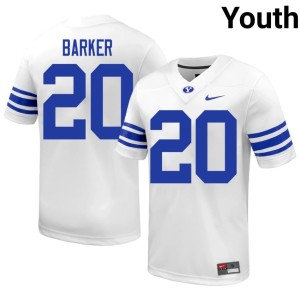 Max Barker #20 Youth Cougar Nation NCAA White College Football Jerseys 208721-361
