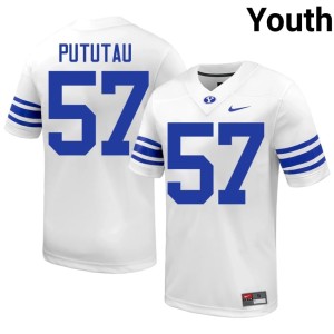 Talitu'i Pututau Youth #57 Go Cougars Alumni College Football White Jersey 912638-768