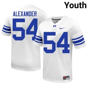 Jake Alexander College Football White Youth #54 Cougar Nation Alumni Jerseys 370410-439