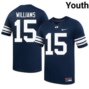 Jayven Williams Youth Go Cougars Limited Navy #15 College Football Jersey 979713-473