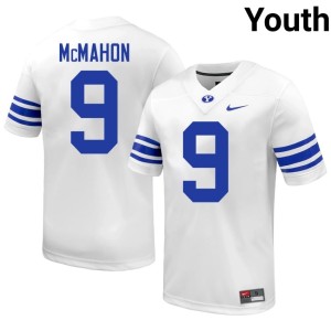 Jim McMahon White Youth Cougs 2026-27 College Football #9 Jerseys 933189-497