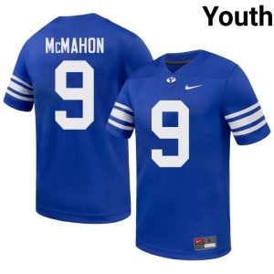 Jim McMahon BYU Cougars University Youth College Football Royal #9 Jersey 469859-462