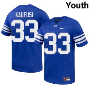 Maika Kaufusi Youth #33 College Football Limited Royal Cougar Nation Jerseys 399950-778