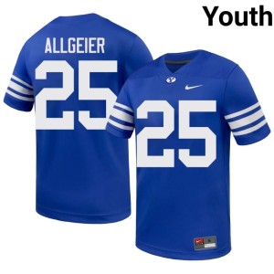 Tyler Allgeier NCAA Royal College Football Go Cougars #25 Youth Jerseys 414903-794