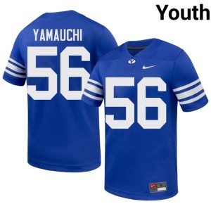 Zak Yamauchi Royal #56 Youth Player Cougar Nation College Football Jersey 738127-624